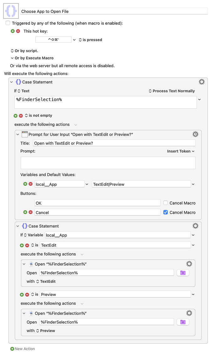 Keyboard Maestro Export