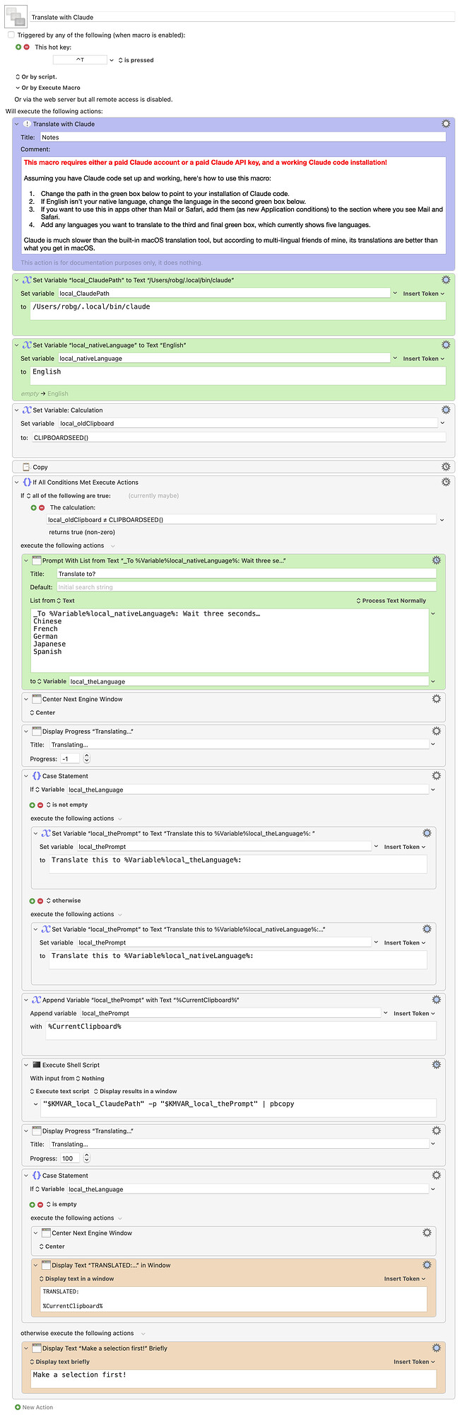 Keyboard Maestro Export