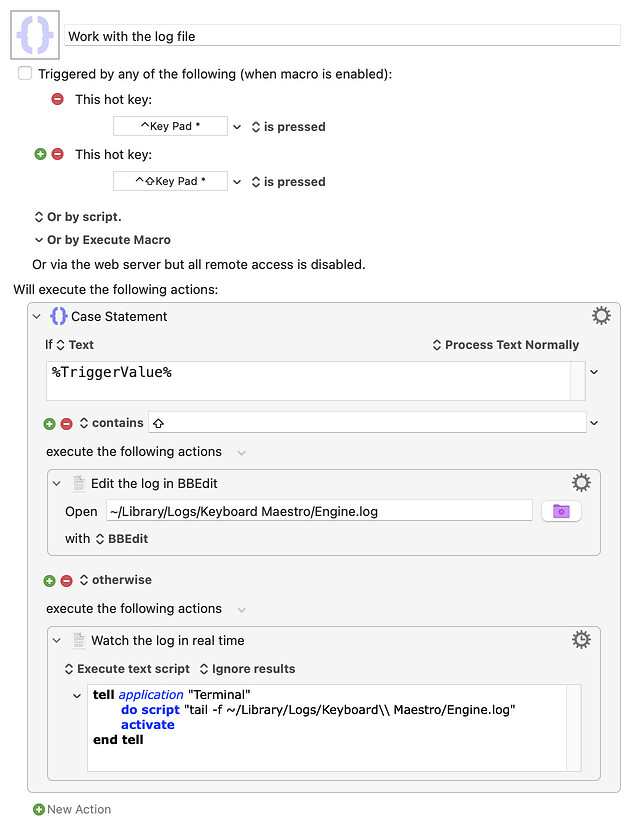 Keyboard Maestro Export