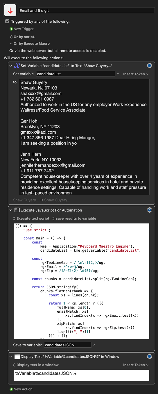 Keyboard Maestro Export