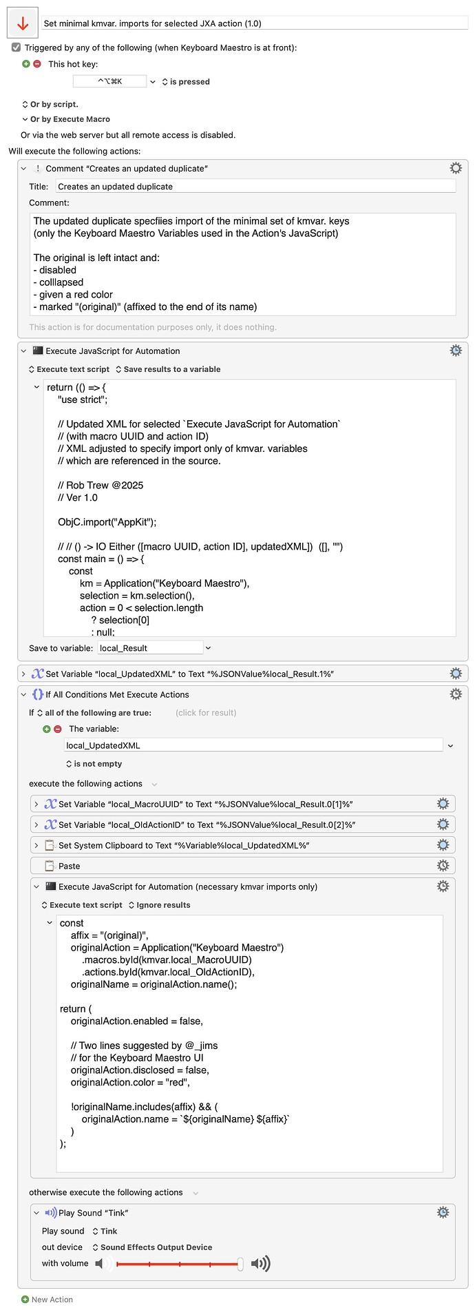 Keyboard Maestro Export