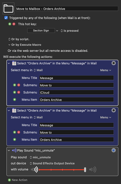 Move to Mailbox - Orders Archive