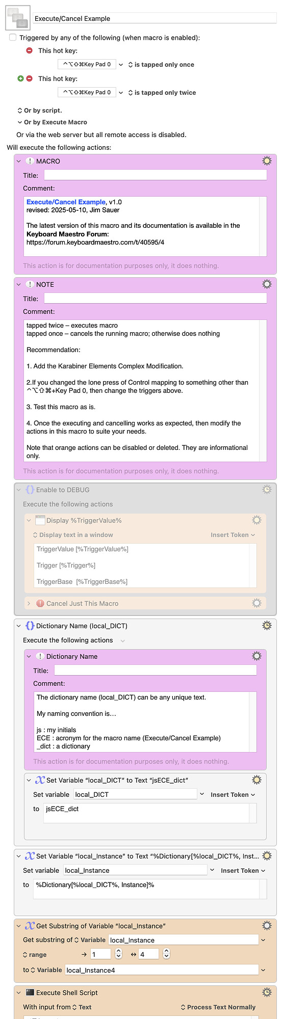 Keyboard Maestro Export