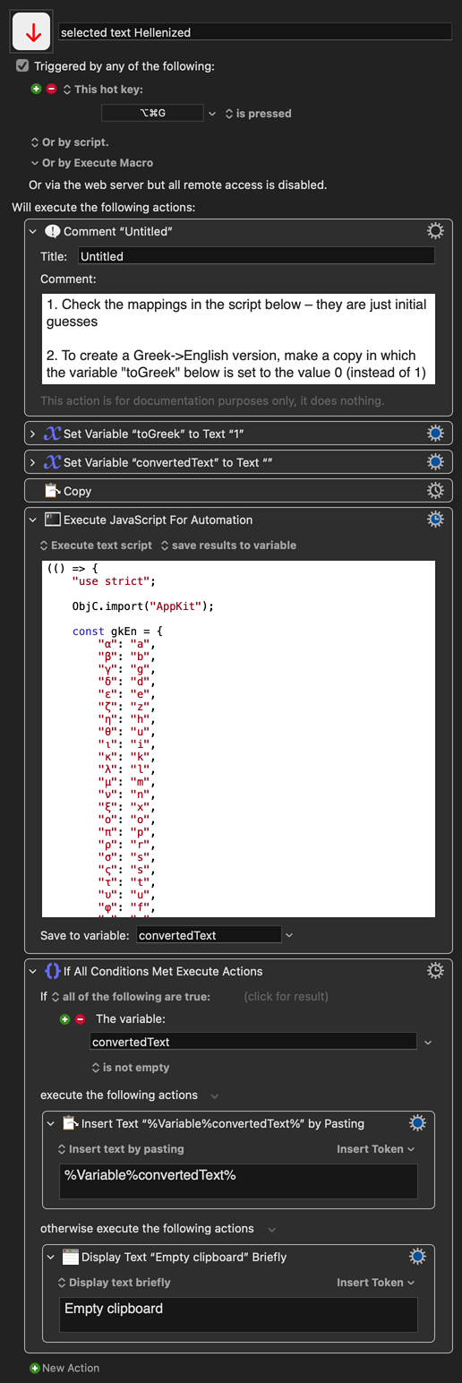 Keyboard Maestro Export