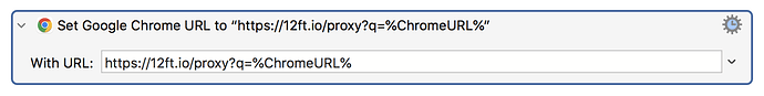Set Chrome URL