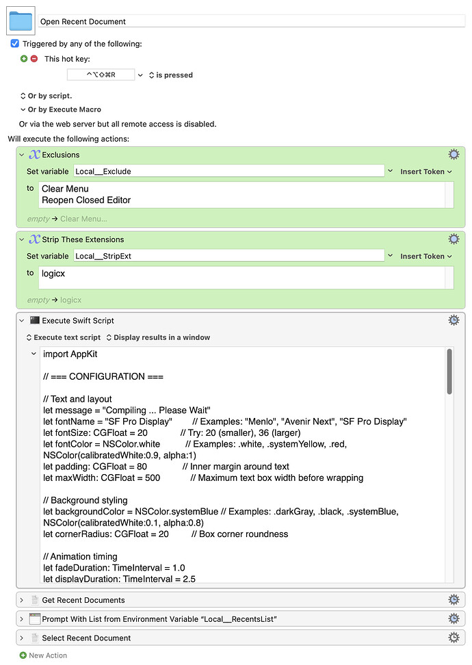 Keyboard Maestro Export