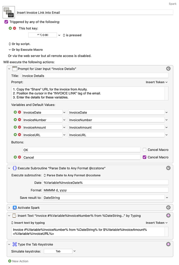 Keyboard Maestro Export