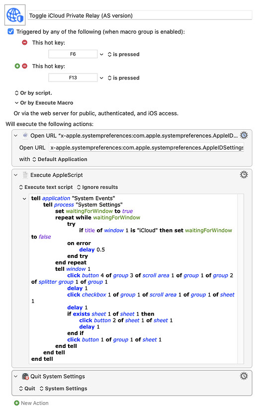 Toggle iCloud Private Relay (AS version).kmmacros