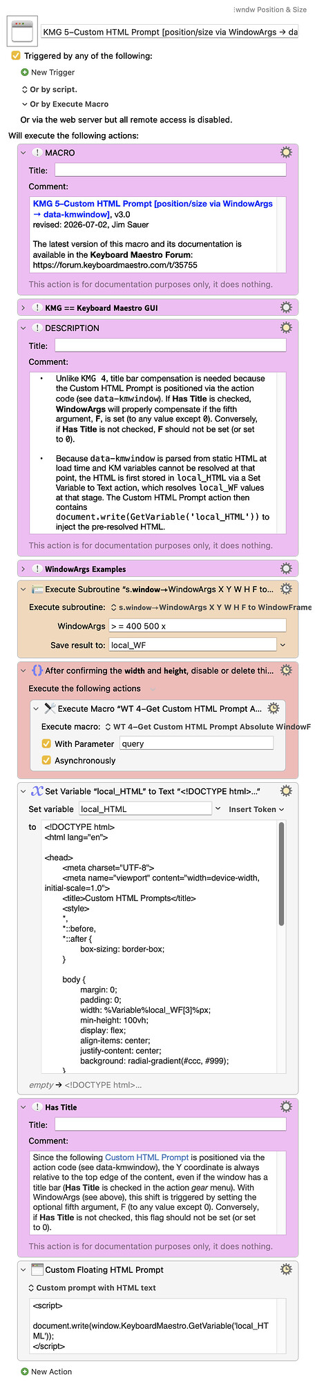 Keyboard Maestro Export