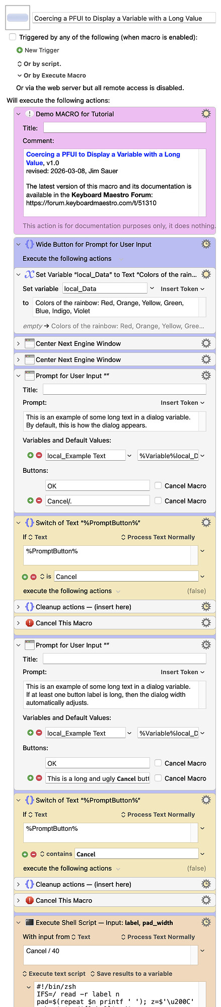 Keyboard Maestro Export