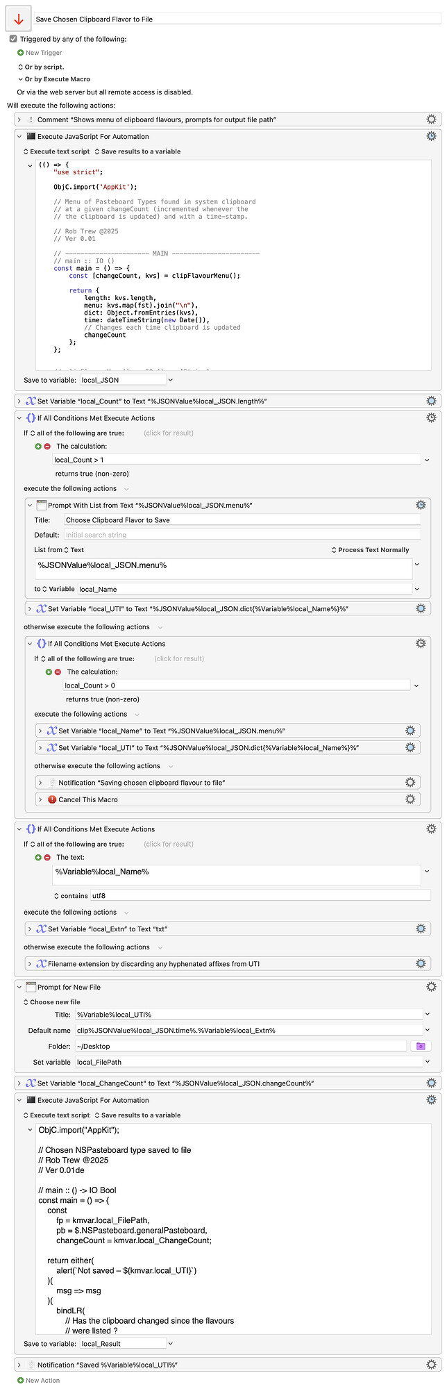 Keyboard Maestro Export