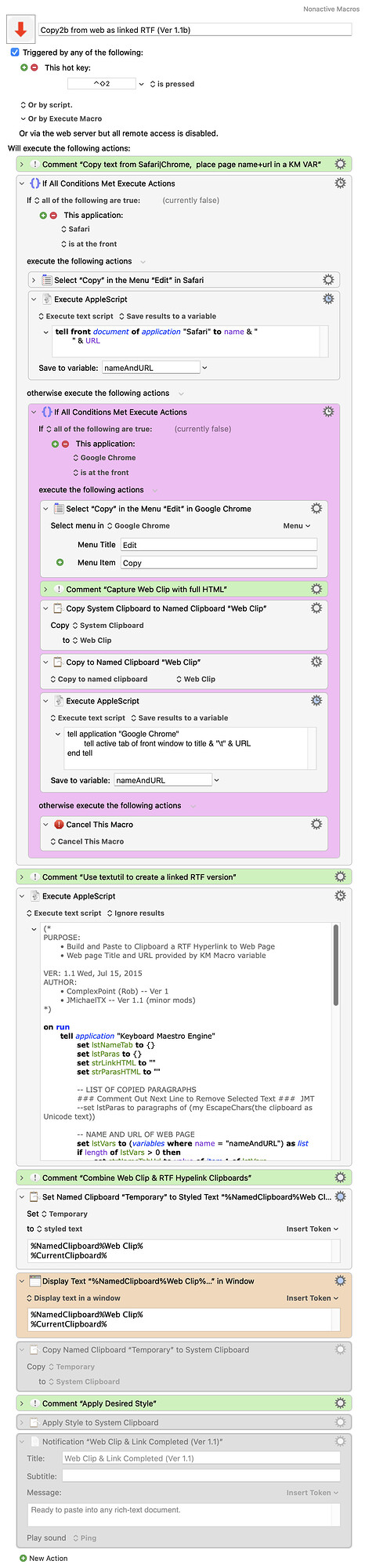 Keyboard Maestro Export