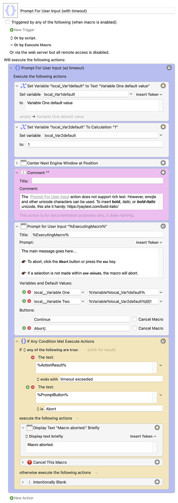 Keyboard Maestro Export