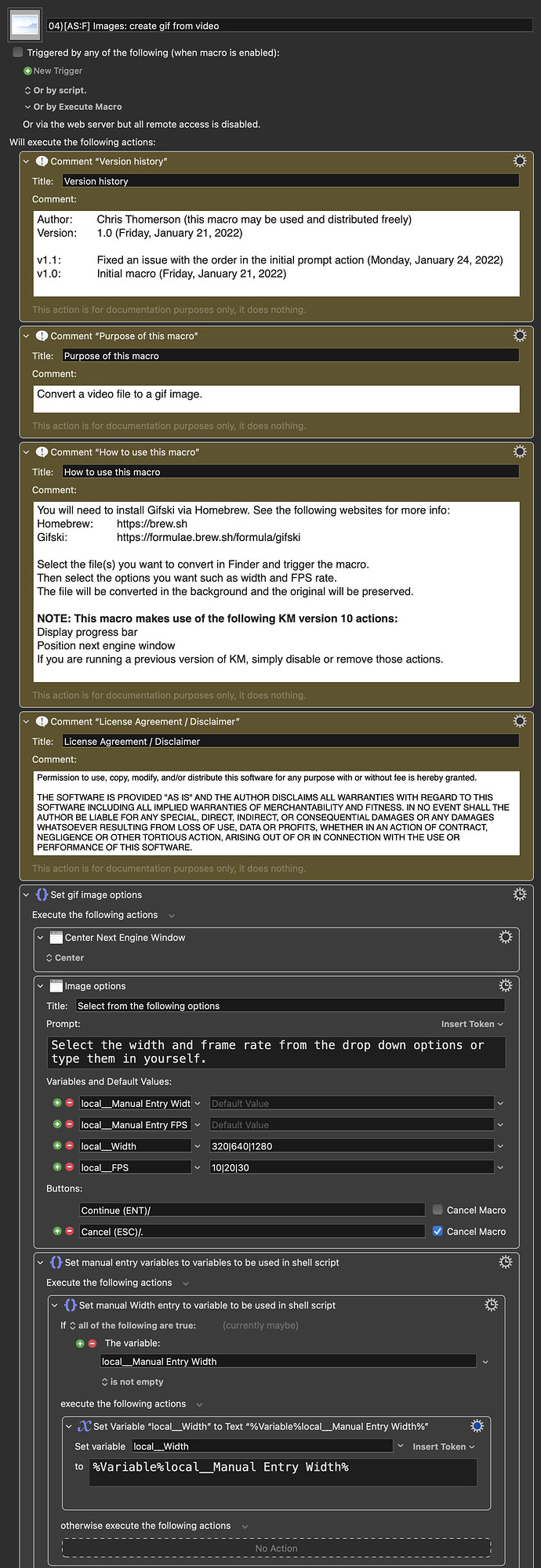 Keyboard Maestro Export