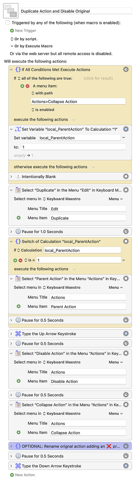 Keyboard Maestro Export