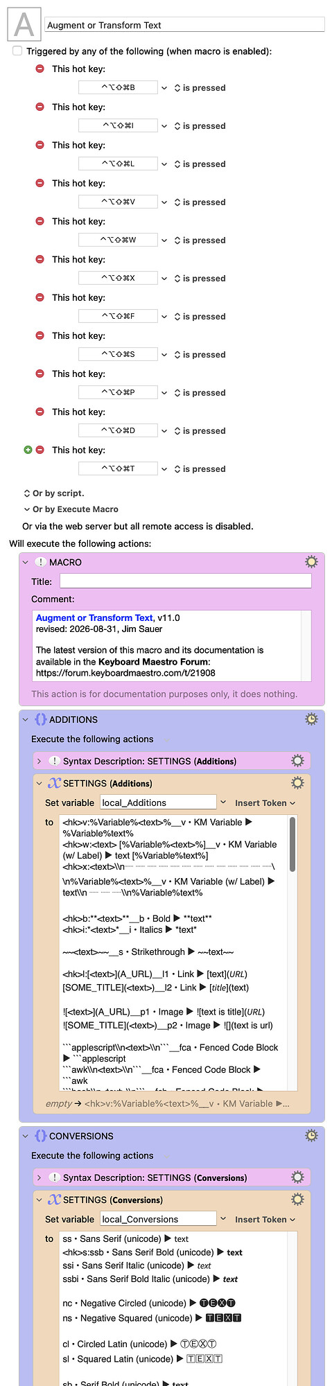 Keyboard Maestro Export