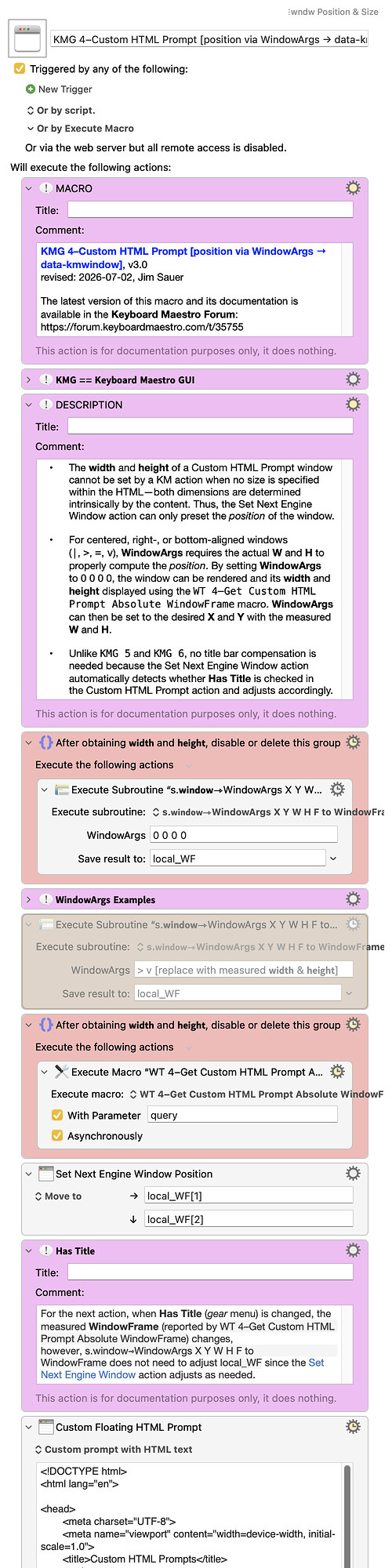 Keyboard Maestro Export