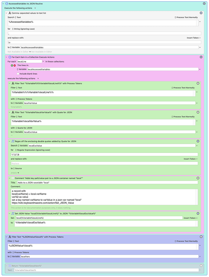 Convert to JSON