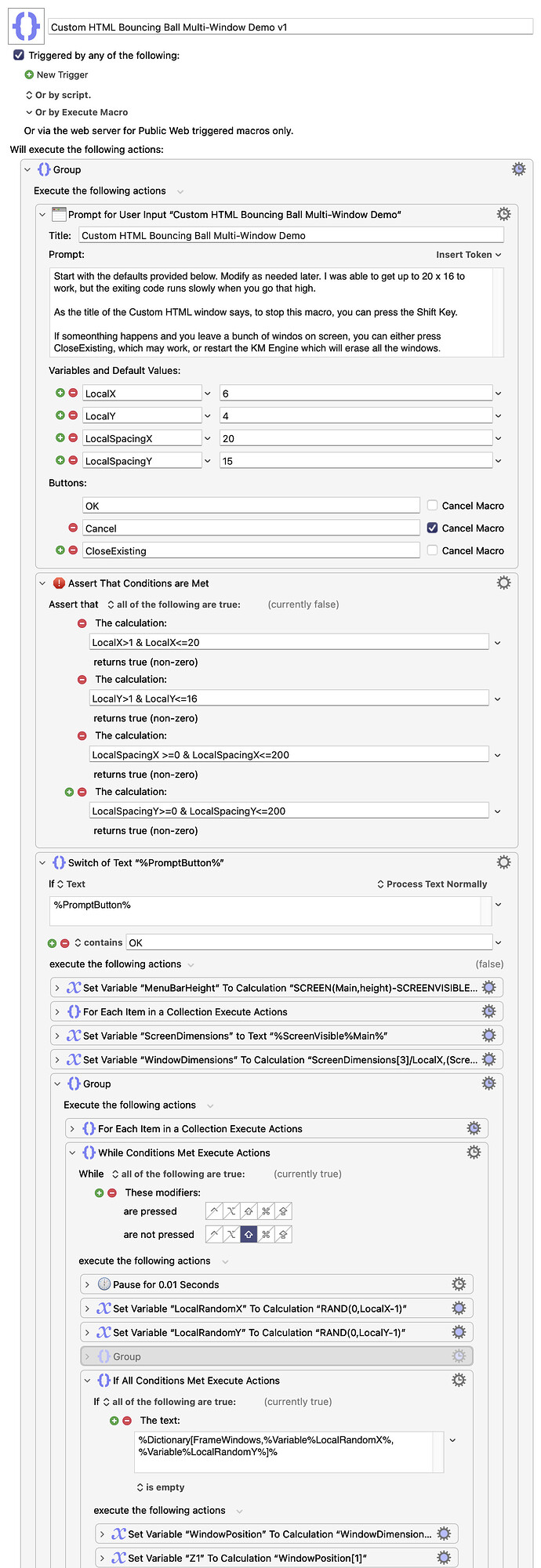 Keyboard Maestro Export