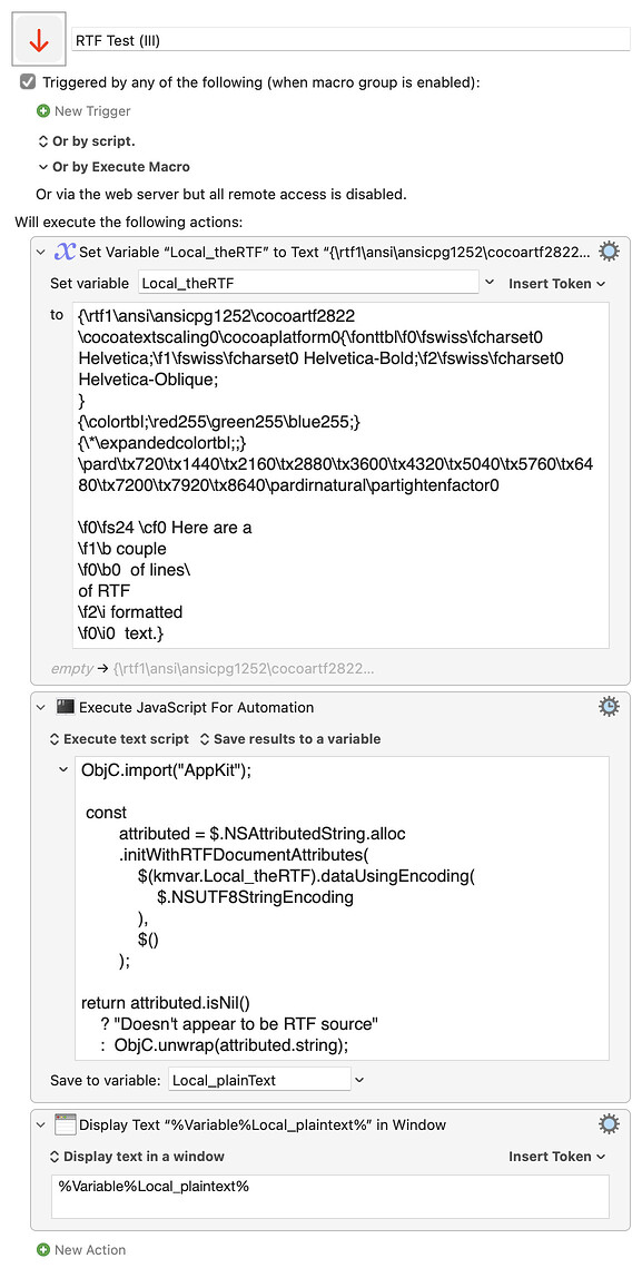 Keyboard Maestro Export