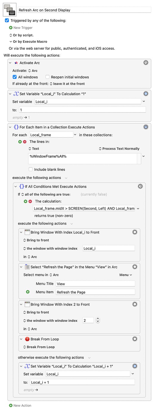 Refresh Arc on Second Display.kmmacros