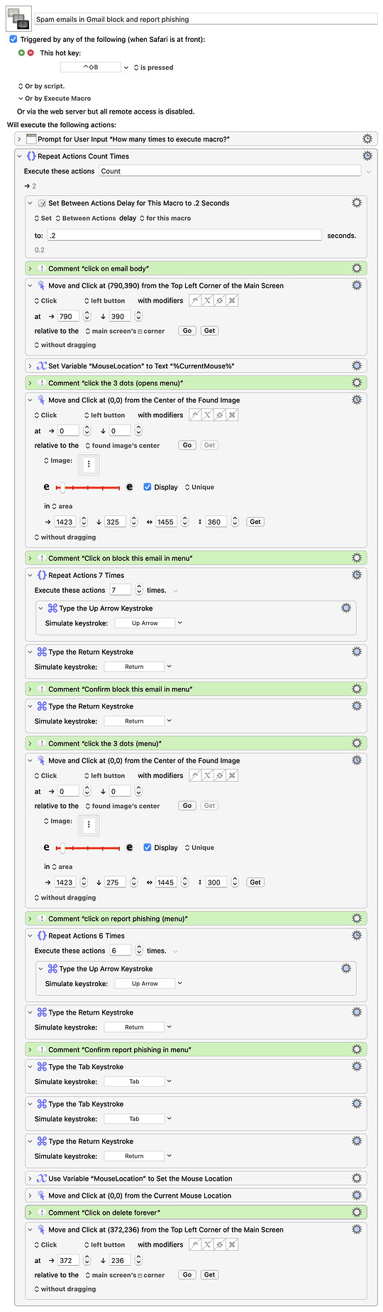 Keyboard Maestro Export