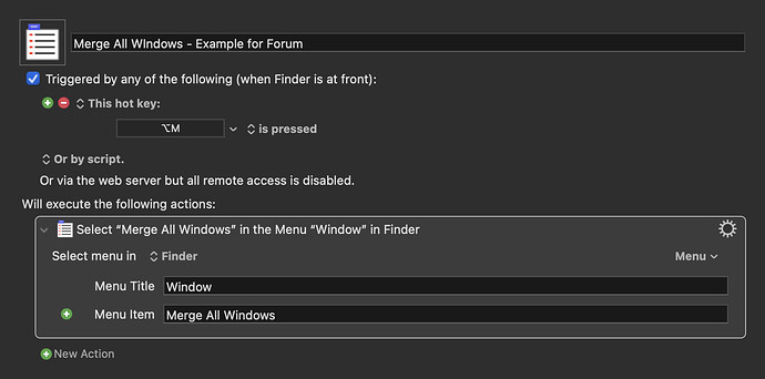 Merge All WIndows - Example for Forum