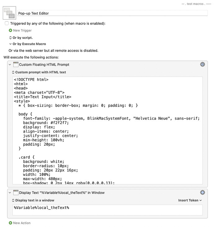 Keyboard Maestro Export
