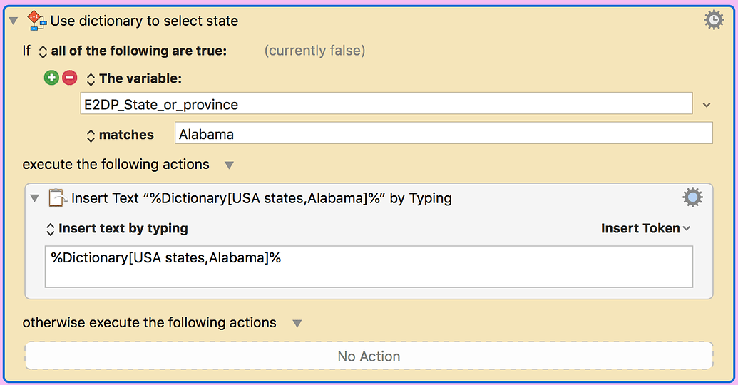 If Var matches Dictionary "Key" then show it's text Questions
