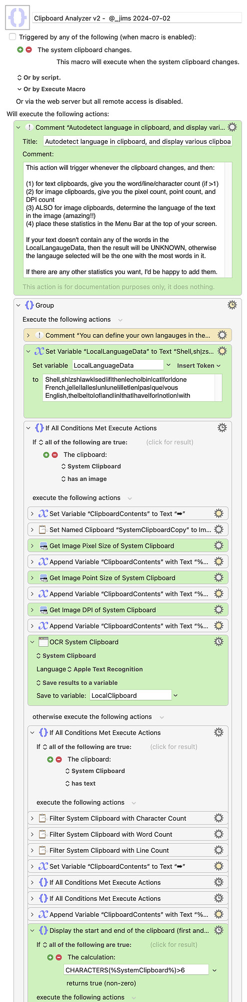 Keyboard Maestro Export