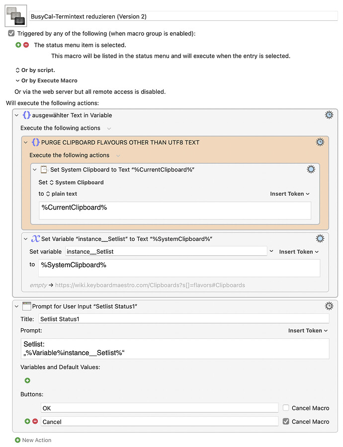 Keyboard Maestro Export