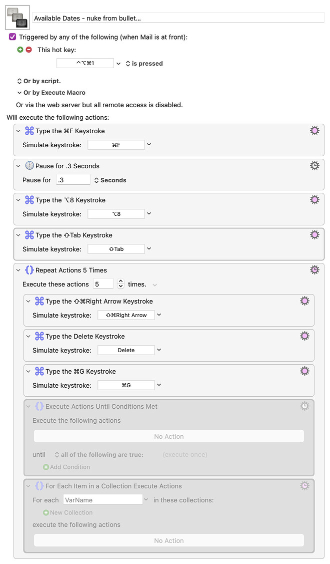 Keyboard Maestro Export
