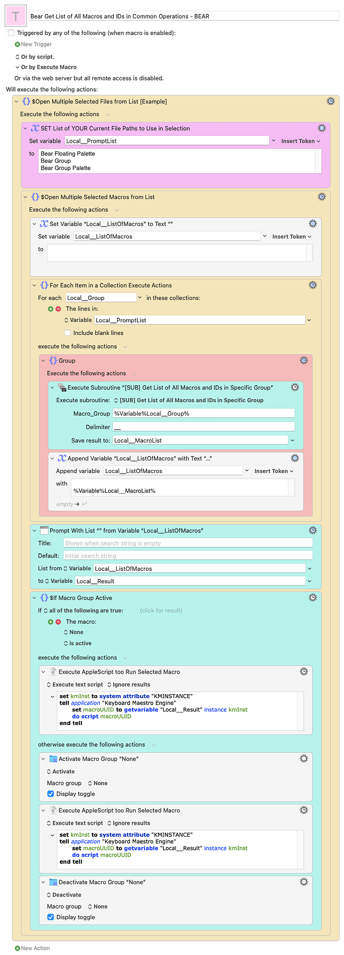 Keyboard Maestro Export