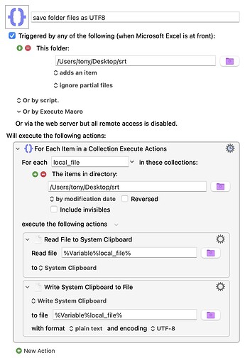 save folder files as UTF8.kmmacros