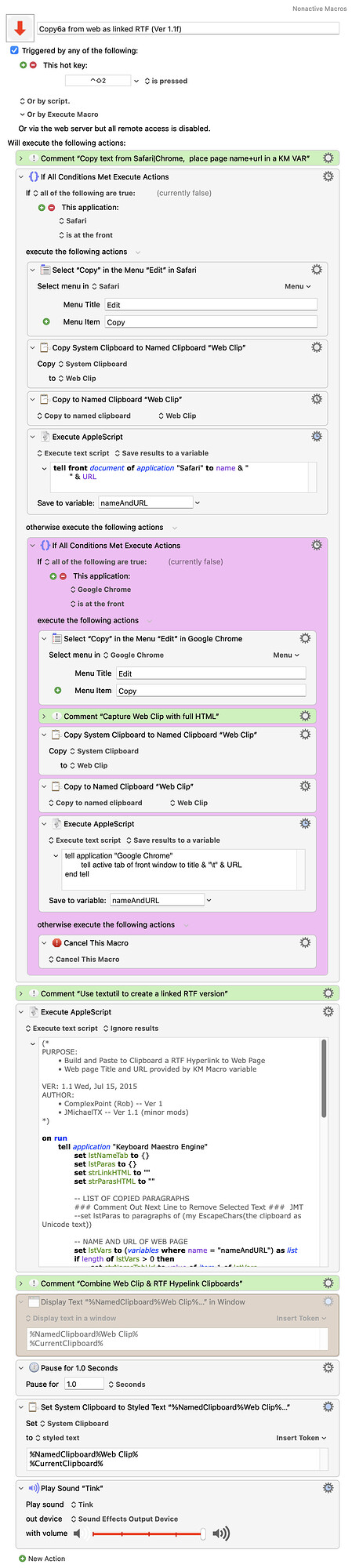 Keyboard Maestro Export