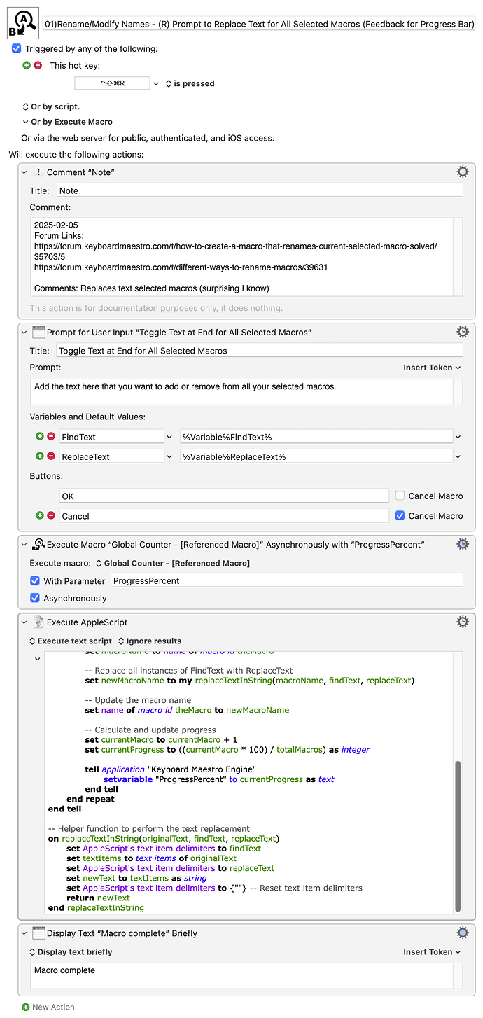 Keyboard Maestro Export