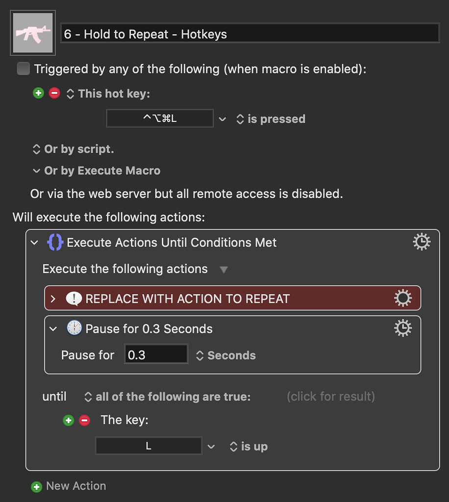 Hold to Repeat - A few options - Macro Library - Keyboard Maestro Discourse