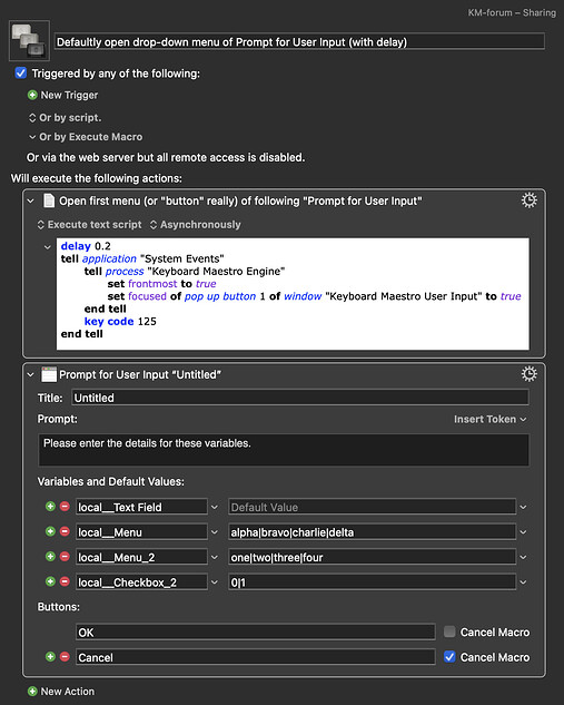 Keyboard Maestro Export