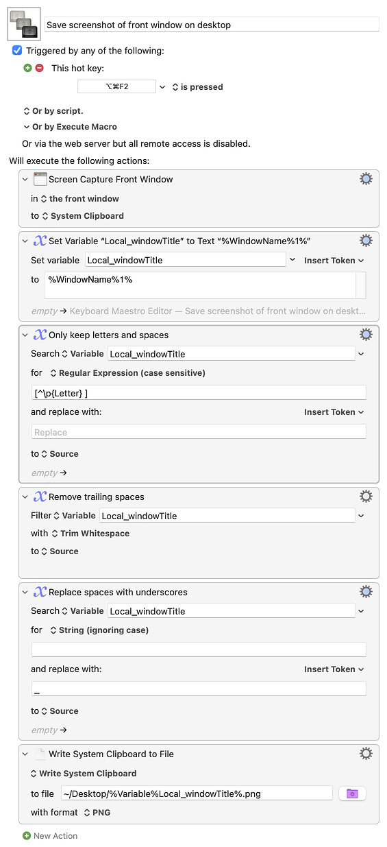 Keyboard Maestro Export