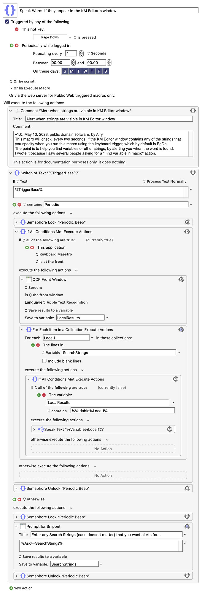 Keyboard Maestro Export