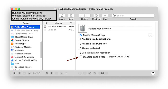 KM - Pro - Pro enabled