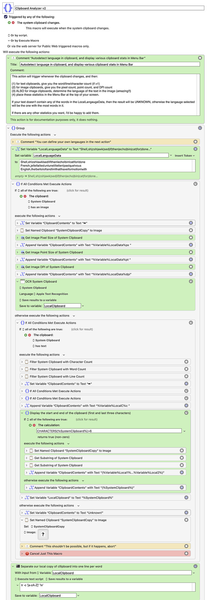 Keyboard Maestro Export