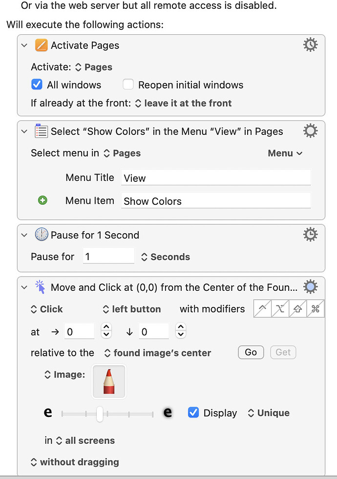 Pages—change text color to Maraschino
