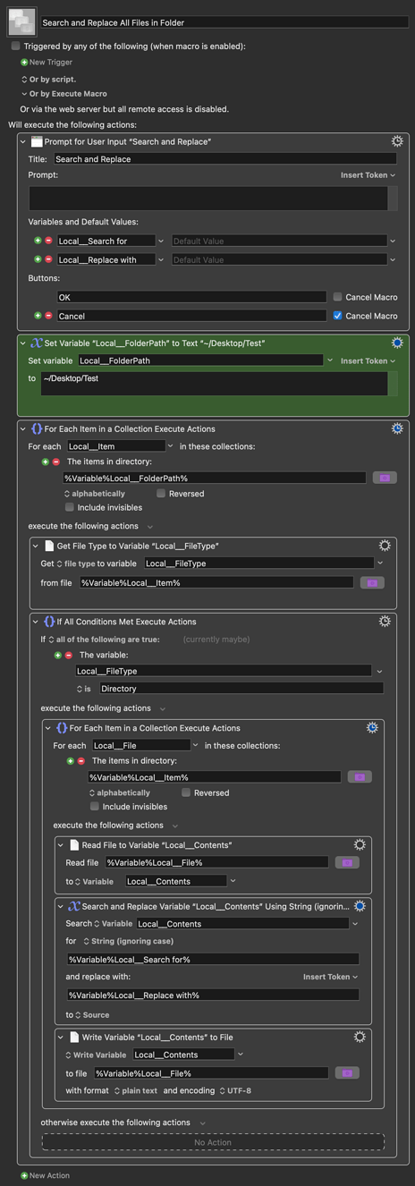 Keyboard Maestro Export