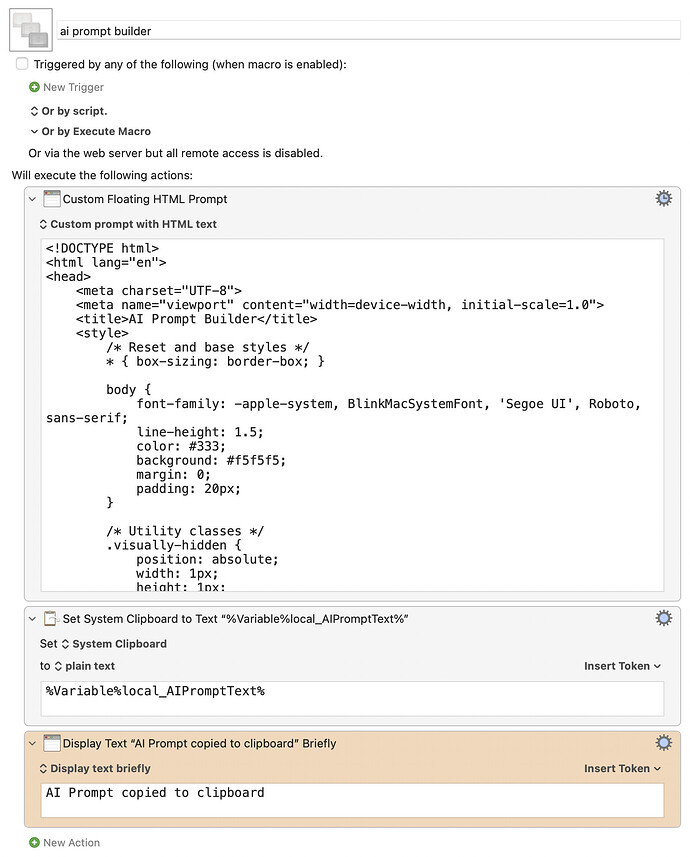 Keyboard Maestro Export
