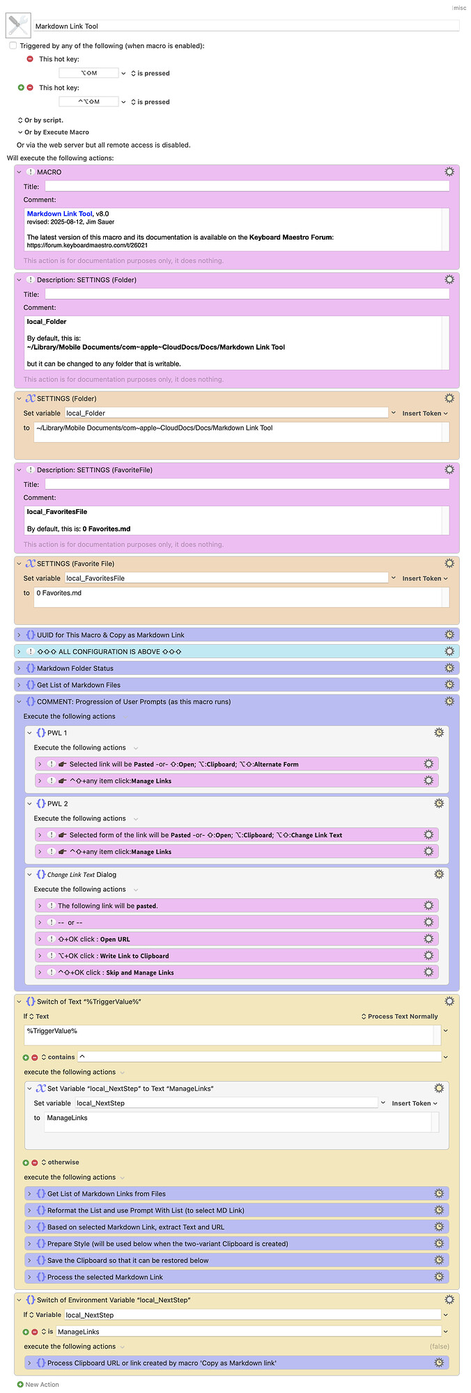 Keyboard Maestro Export