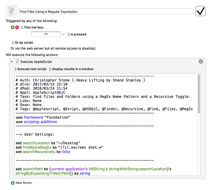 set variables in keyboard maestro import to applescript