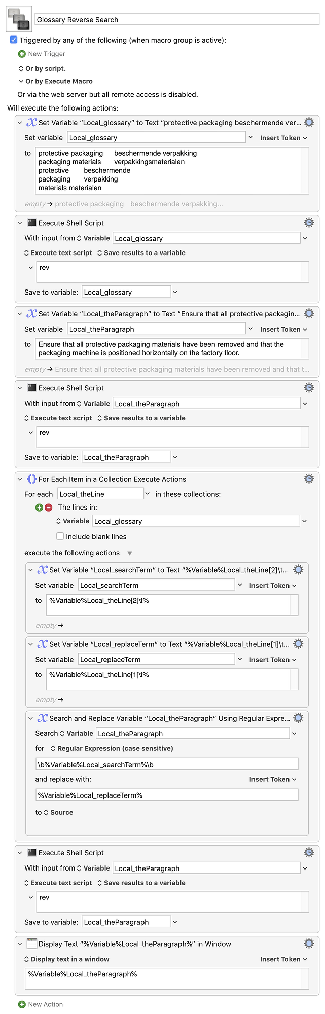 Glossary Reverse Search