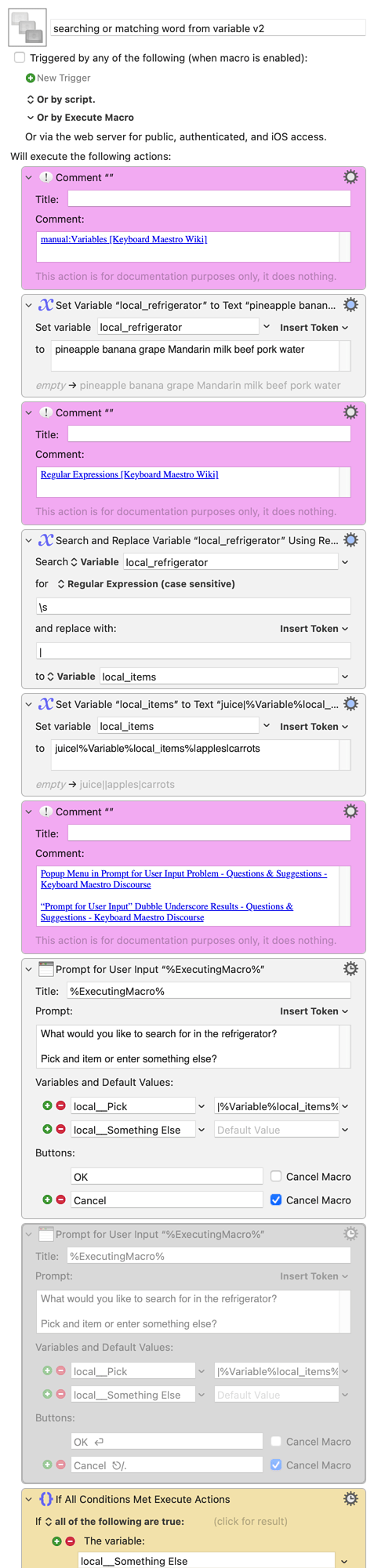 Keyboard Maestro Export