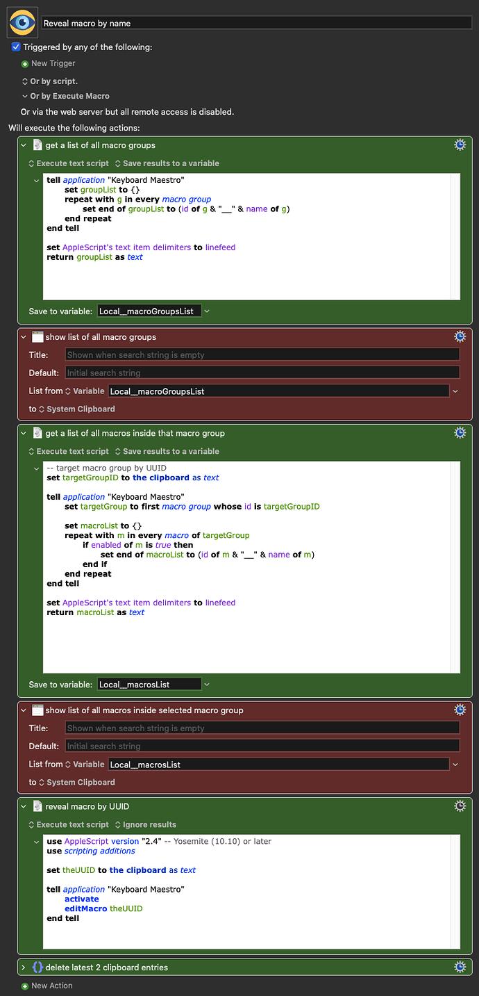 Keyboard Maestro Export